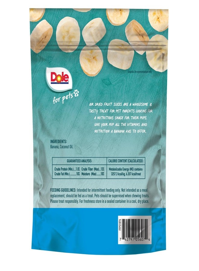 دولي مكافآت دول فور بيتس المجففة بالهواء بنكهة الموز للكلاب، 6 أونصات | مصنوعة من الموز الحقيقي، مكون واحد، مكافآت للكلاب بمكونات محدودة، خالية من القمح والذرة والصويا والنكهات والألوان والمواد الحافظة الاصطناعية - Image 5